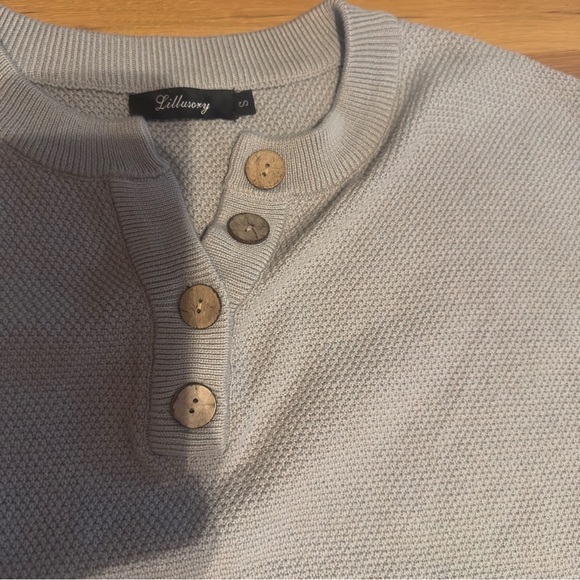 Women's Beige Button Down Shirt - Picture 4 of 5